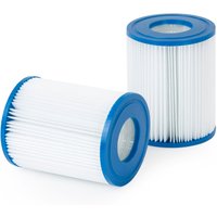 Splash Pool Pump Filter Cartridges - Pack of 8, Type 2 in White | Size: Large