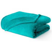LIVIVO Ultra Soft Flannel Fleece Throw Blanket in Blue | Size: 130 cm x 150 cm