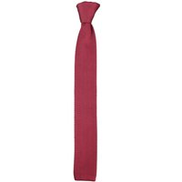 TruClothing Knitted Tie Woven in Wine
