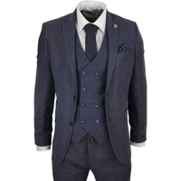 3 Piece Suit Double Breasted Tweed 40R