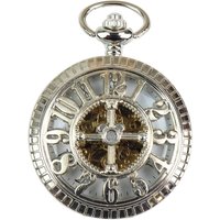 Automatic Mechanical Blinders Pocket Watch Metallic