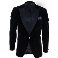 Velvet 1 Button Jacket Tuxedo Blazer 36R