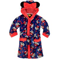 Disney Girl's Minnie Mouse Dressing Gown in Blue | Size: 6-7 Years