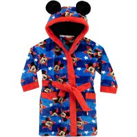 Disney Boy's Mickey Mouse Dressing Gown in Blue | Size: 12-18 m
