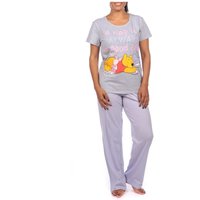 Disney Women's Winnie the Pooh Pyjamas in Grey | Size: XL