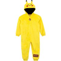 Pokemon Pikachu Onesie Fleece All In One With 3D Ears in Yellow | Size: 11-12 Years