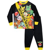 Pokemon Boy's Pyjamas in Black | Size: 6-7 Years