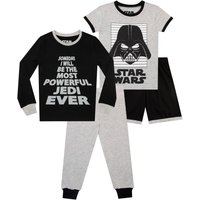 Star Wars Boy's Darth Vader Pyjamas 2 Pack in Grey | Size: 4-5 Years