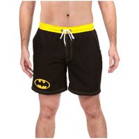 DC Comics Men's Batman Swim Shorts With Pockets in Black | Size: 2XL