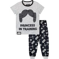 Star Wars Girl's Princess In Training Pyjamas in Grey | Size: 7-8 Years