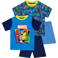 Marvel Comics Boy's 2 Pack Short Pyjamas | 3 TO 4 YEARS | Size: 10-11 Years