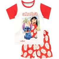Disney Girl's Lilo & Stitch Pyjamas | LILO & STITCH LEAF GL | 8 TO 9 YEARS in Red | Size: 10-11 Years