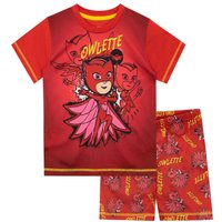 PJ Masks Boy's Owlette Short Pyjamas in Red | Size: 8-9 Years