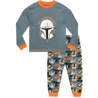 Star Wars Boy's Mandalorian Pyjamas in Grey | Size: 5-6 Years