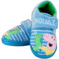 Peppa Pig Boy's Dinosaur Snooze Squad George Pig Slippers in Blue | Size: Infant 10