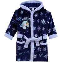 Disney Girl's Anna & Elsa Frozen Dressing Gown in Blue | Size: 6-7 Years