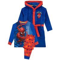 Marvel Spiderman Dressing Gown & Pyjamas Set in Red | Size: 3-4 Years