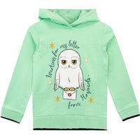 Harry Potter Girl's Hedwig Hoodie in Green | Size: 5-6 Years