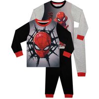 Marvel Boy's Spiderman 2 Pack Pyjamas | Size: 4-5 Years