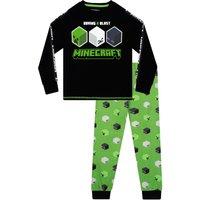 Minecraft Boy's Gaming Long Sleeve Pyjamas in Black | Size: 5-6 Years