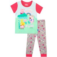 Peppa Pig Girl's Busy Having Fun Pyjamas in Pink | Size: 3-4 Years
