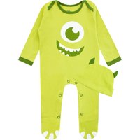 Disney Monsters Inc Baby Sleepsuit Mike Wazowski in Green | Size: 3-6 m