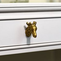 Melody Maison Antique Gold Giraffe Drawer Knob in Metallic Gold