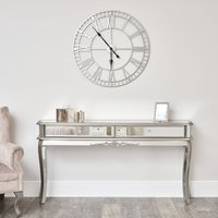 Melody Maison Large Mirrored Console Table - Tiffany Range in Clear