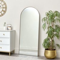 Melody Maison Large Gold Arched Leaner Mirror 150cm X 60cm | Size: 150 cm X 60 cm