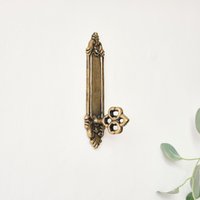 Melody Maison Antique Brass Gold Door Key Wall Hook