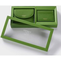 OSPREY LONDON Women's The Tilly Leather Purse Gift Set in Green