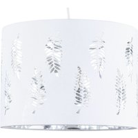 First Choice Lighting Fern - White Cut Out 30cm Pendant Lightshade