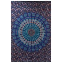 Single Cotton Bedspread + Wall Hanging Classic Mandala