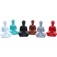 Matt Mini Buddha (Assorted Colours) - (Set of 6)