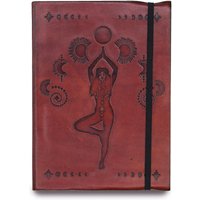 KDMD Small Notebook with strap - Cosmic Goddess in Maroon