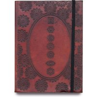 KDMD Small Notebook with strap - Chakra Mandala in Maroon