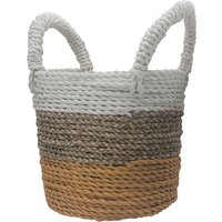 Seagrass Basket Set Orange Natural