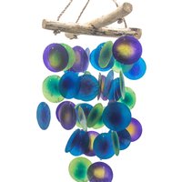 & Purple Driftwood Cross Chime