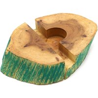 KDMD Large Gamal Wood Phone Holder - Greenwash in Green