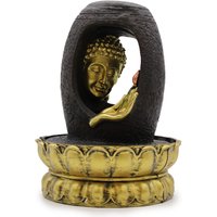 Tabletop Water Feature 30cm Golden Buddha & Vitarka Mudra
