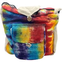 Tiedye Hemp Study Bag Front Pocket