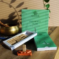 Pack 15 Natural Incense Smudge Bricks & Burner Patchouli Wood