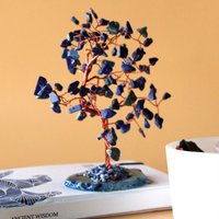 Large Gemstone Tree Sodalite on Agate Base