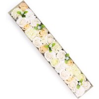 Extra Long Soap Flowers Box Wedding Blessings & Ivory