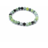 KDMD Women's Gemstone Manifestation Bracelet - Olive Jade - Healing in Green