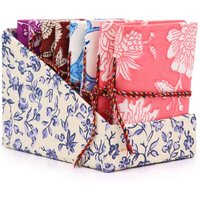 KDMD Floral Print Assorted Cotton Bound Notebooks 7x10cm | Size: 7x10 cm