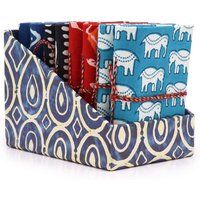 KDMD Block Print Assorted Cotton Bound Notebooks 7x10cm | Size: 7x10 cm