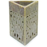 Triangle Soapstone Oil Burner 11x9cm Elephant 11x9 cm