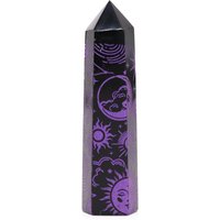 KDMD Black Obsidian Point - Mystic Story - Deep Purple