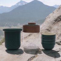 Travel Mountain Teapot Set Four Friends Travel Pack